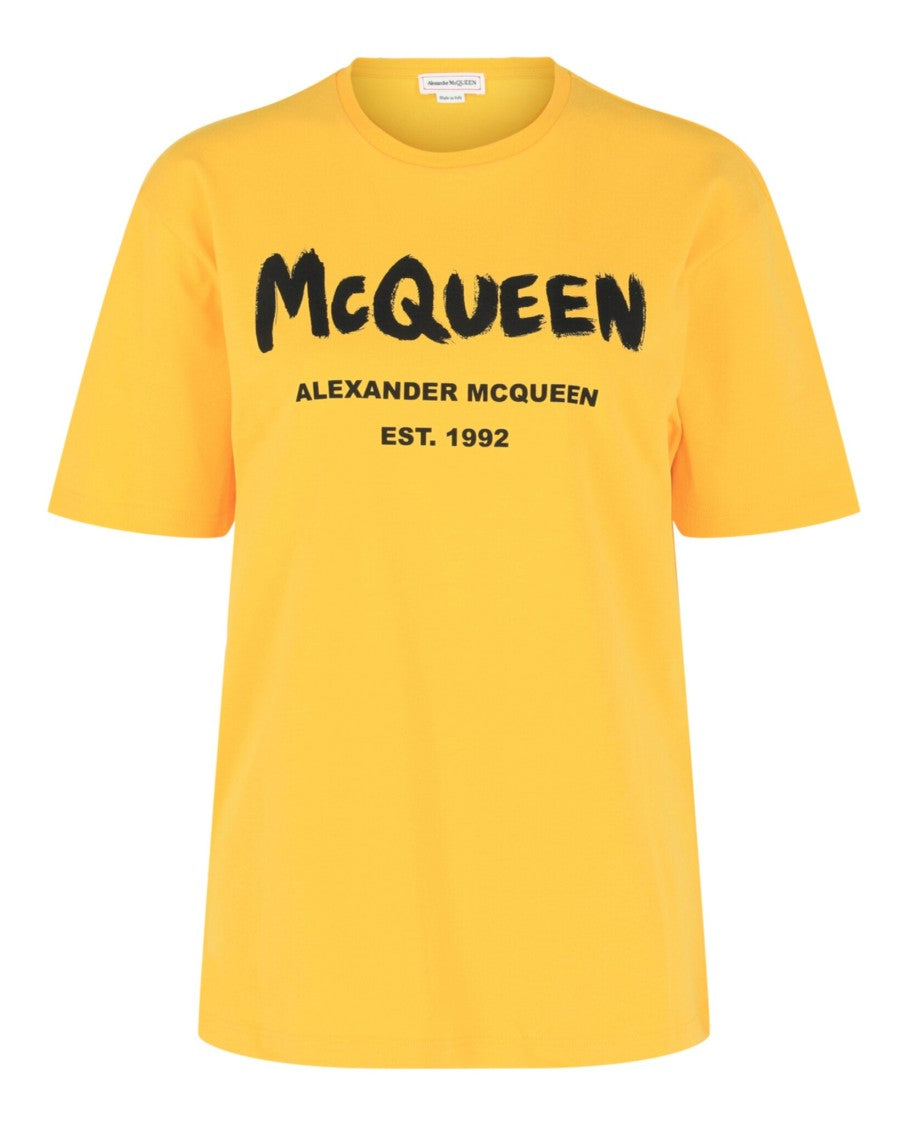Alexander Mcqueen Graphic Print Logo T-Shirt