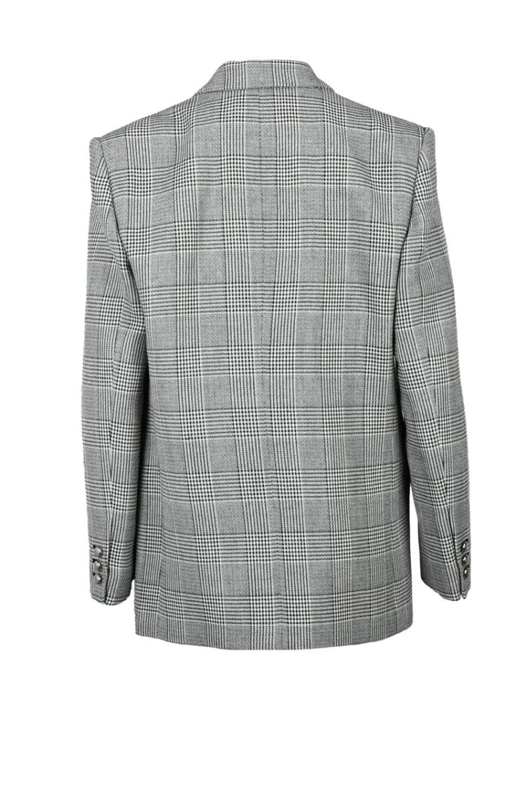 Alessandra Rich Oversized Jacket - Black/White