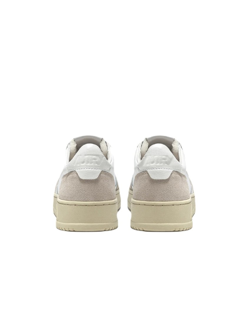 Autry Low-Top Sneakers With Beige Suede Overlays