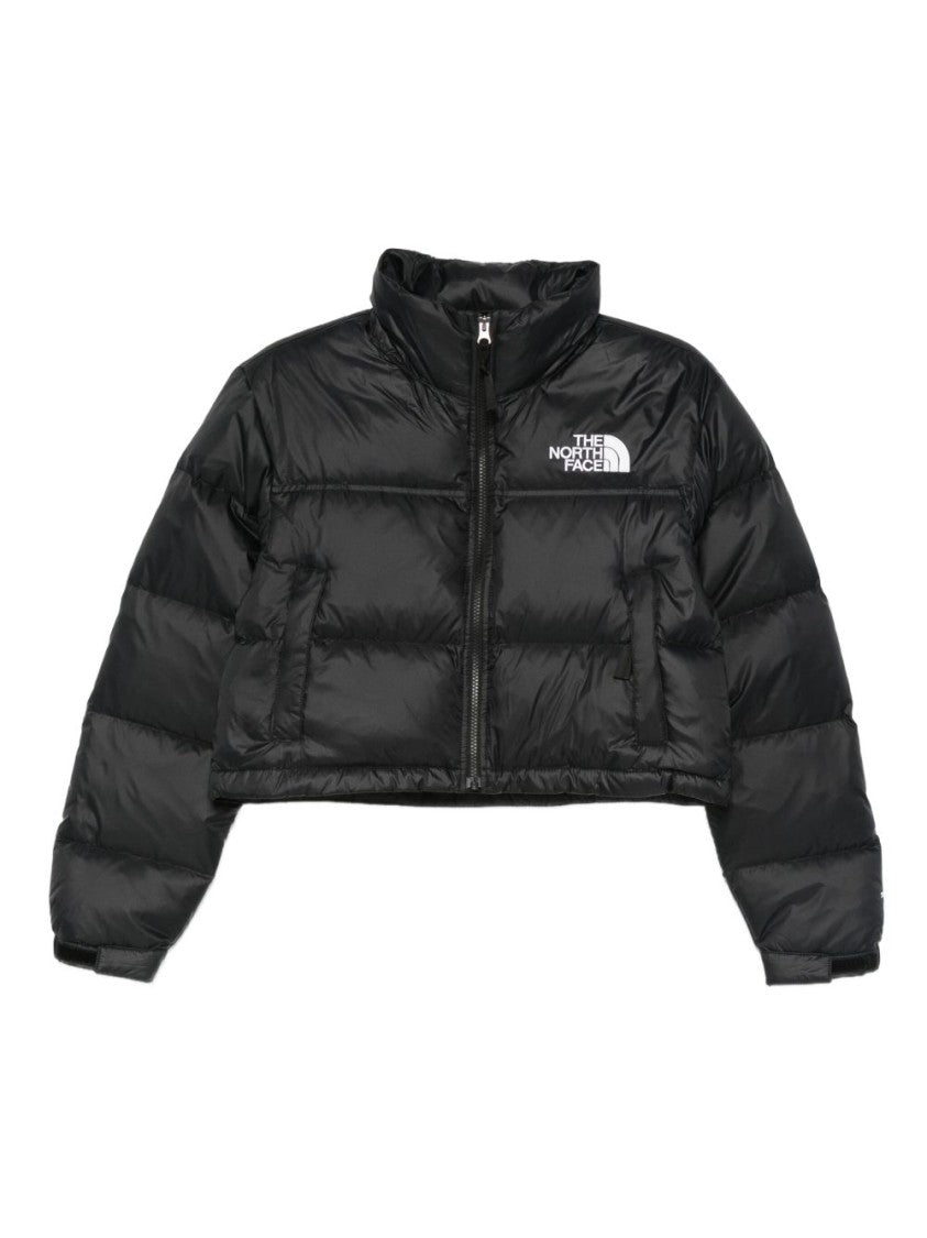 The North Face Cropped High Collar Quilted Down Jacket