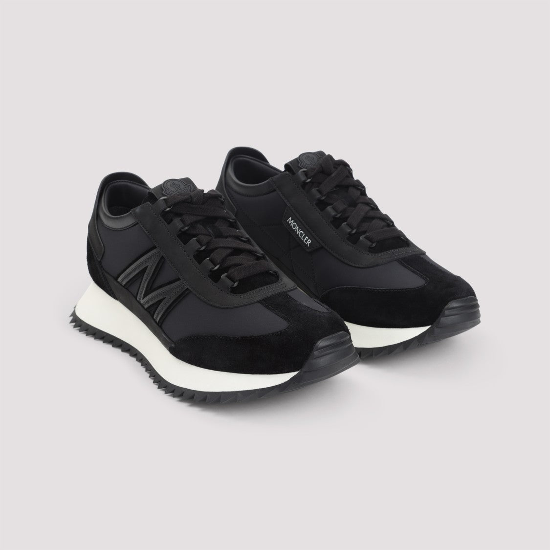 Moncler Pacey2 Black Leather Sneakers