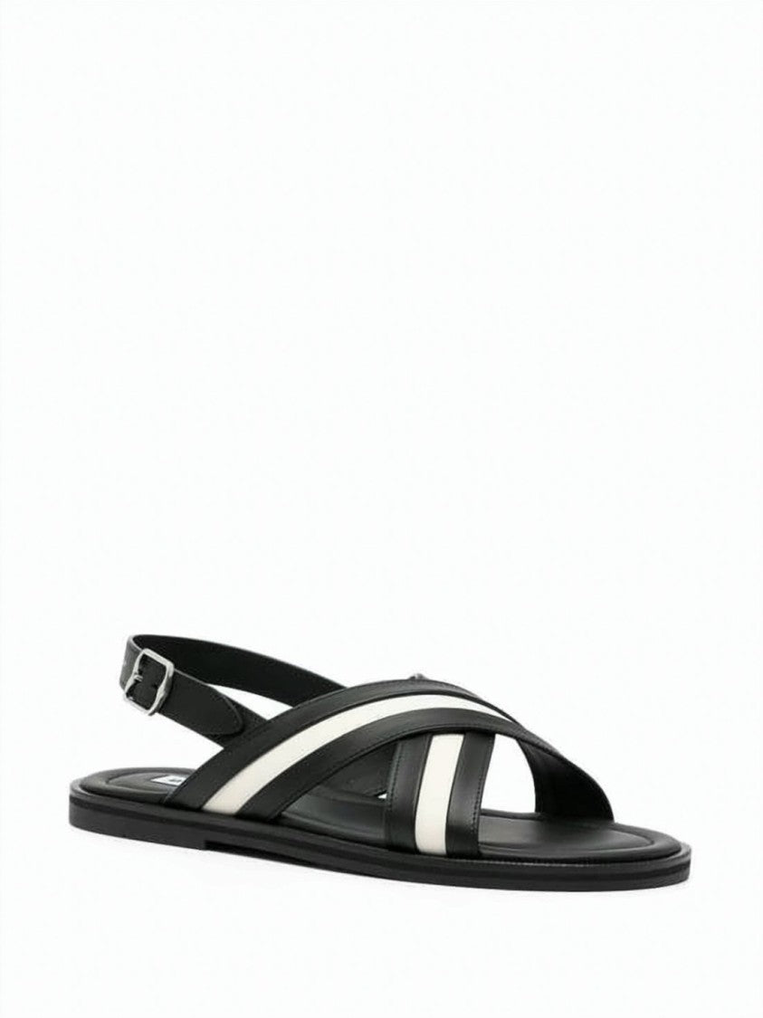 Bally Bally Dom Sandals With Rubber Sole And Adjustable Strap