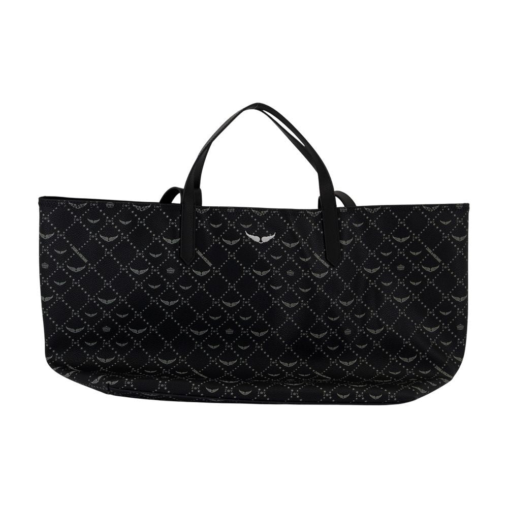 Zadig & Voltaire Z Xl Monogram Shopper Bag - Synthetic - Black