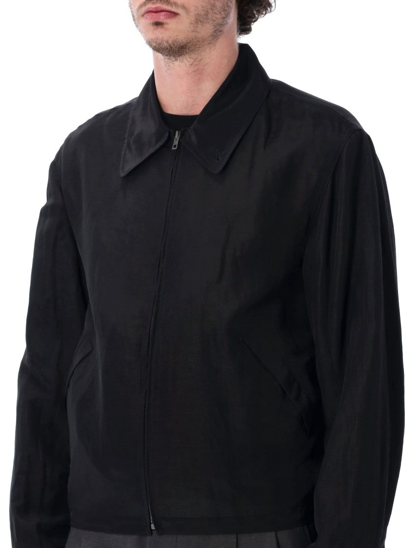 Lemaire Black Classic Collar Elasticated Blouson