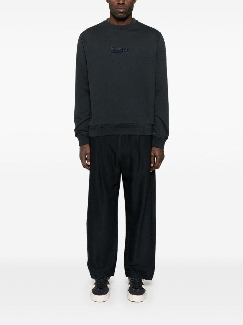 Herno Long Sleeve Crew Neck Herno Sweatshirt