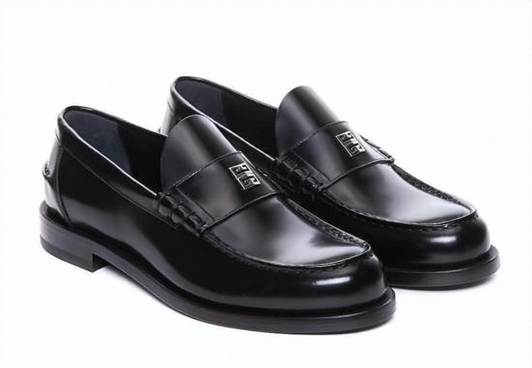 Givenchy Polished Black Cowhide Leather Loafers