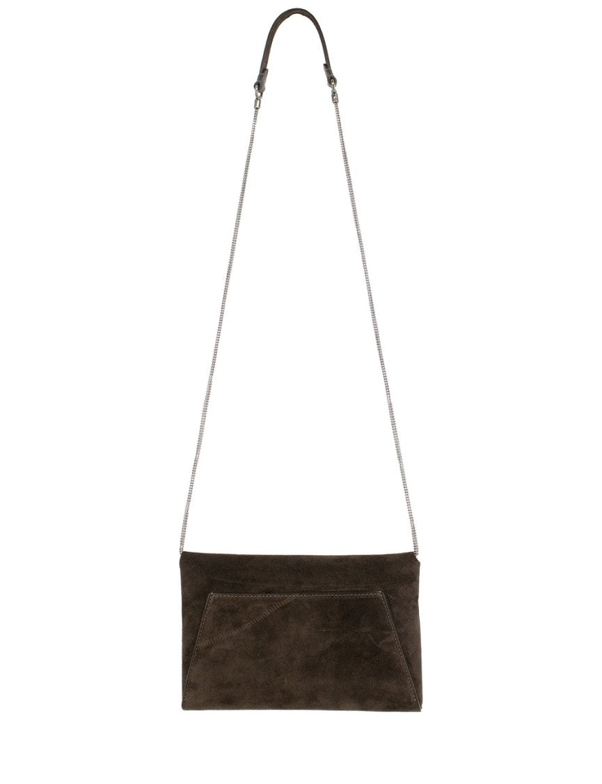 Brunello Cucinelli Refined Suede Clutch Bag
