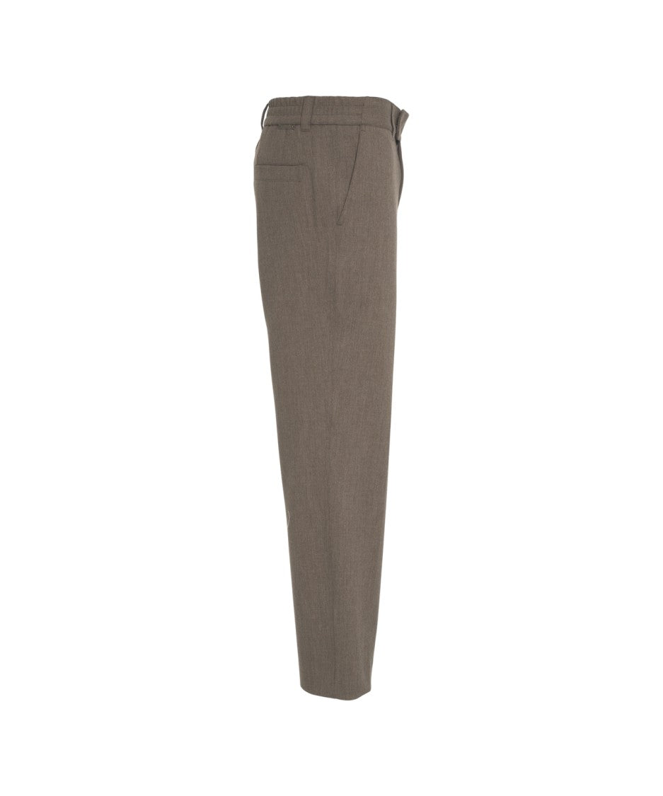 Paolo Pecora Straight-Cut Chinos With Medium Rise And Subtle Texture