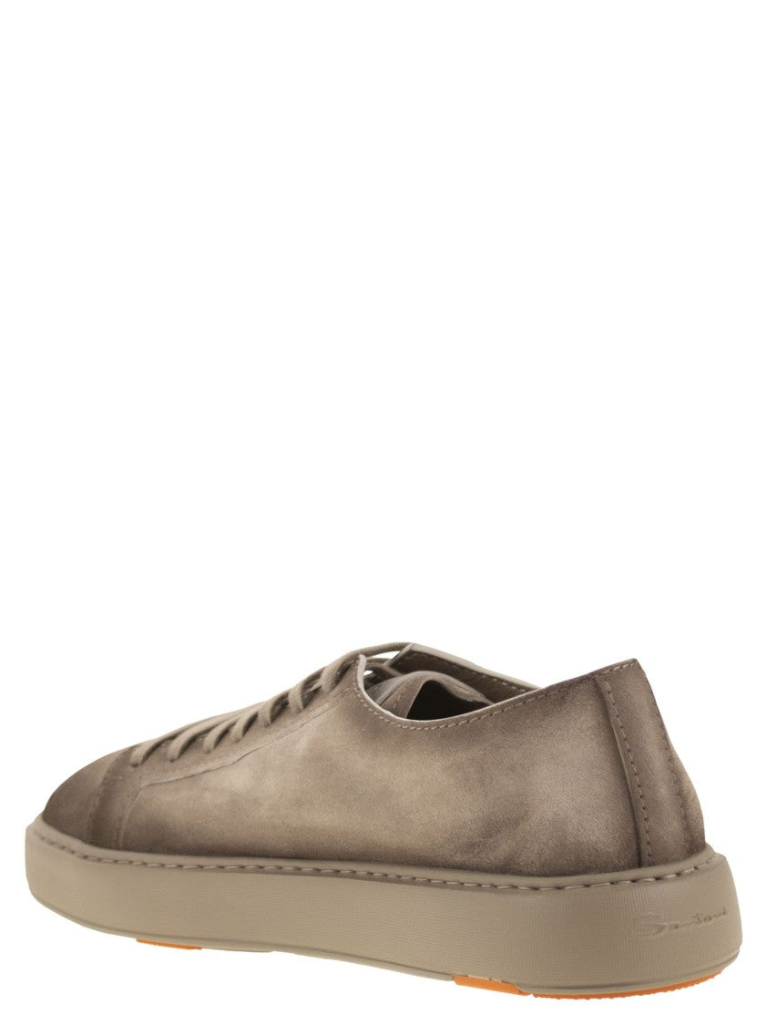 Santoni Suede Sneaker