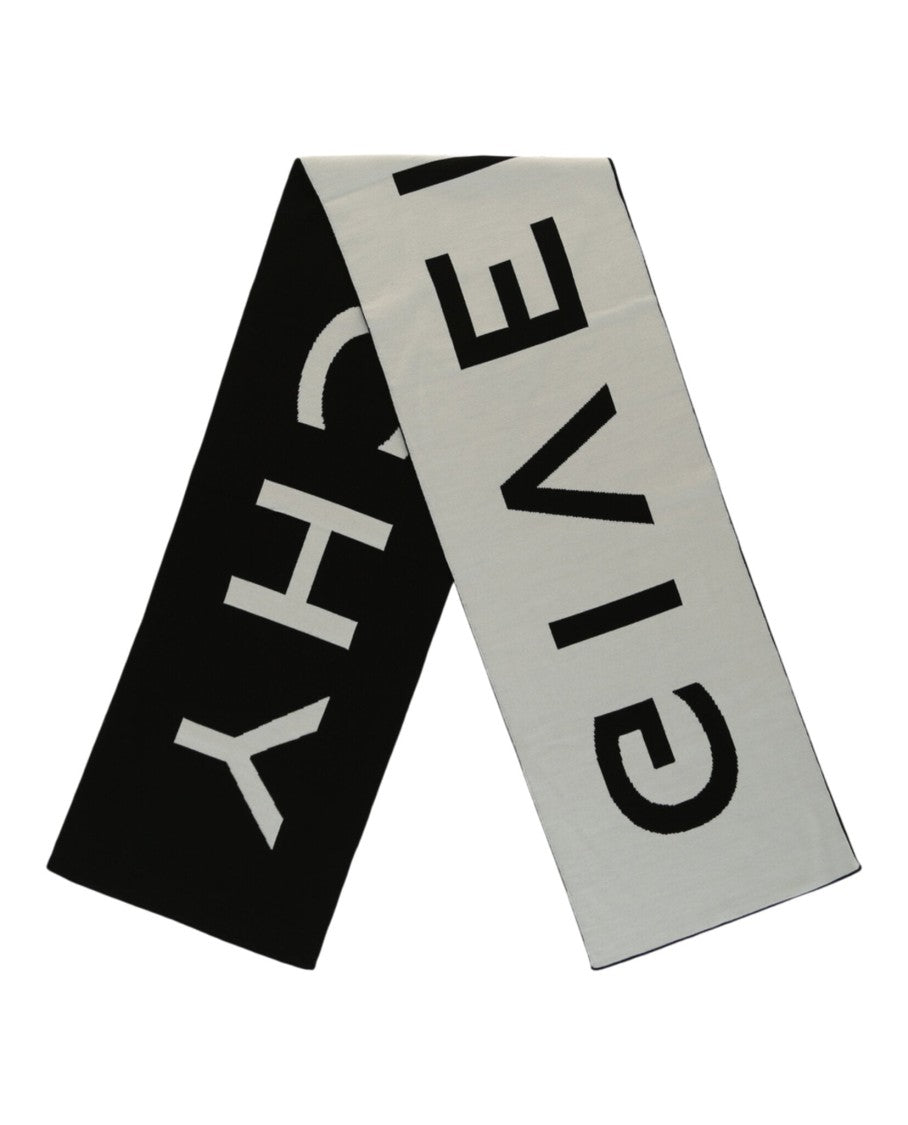 Givenchy Reversible Jacquard Logo Scarf With Contrasting Colors