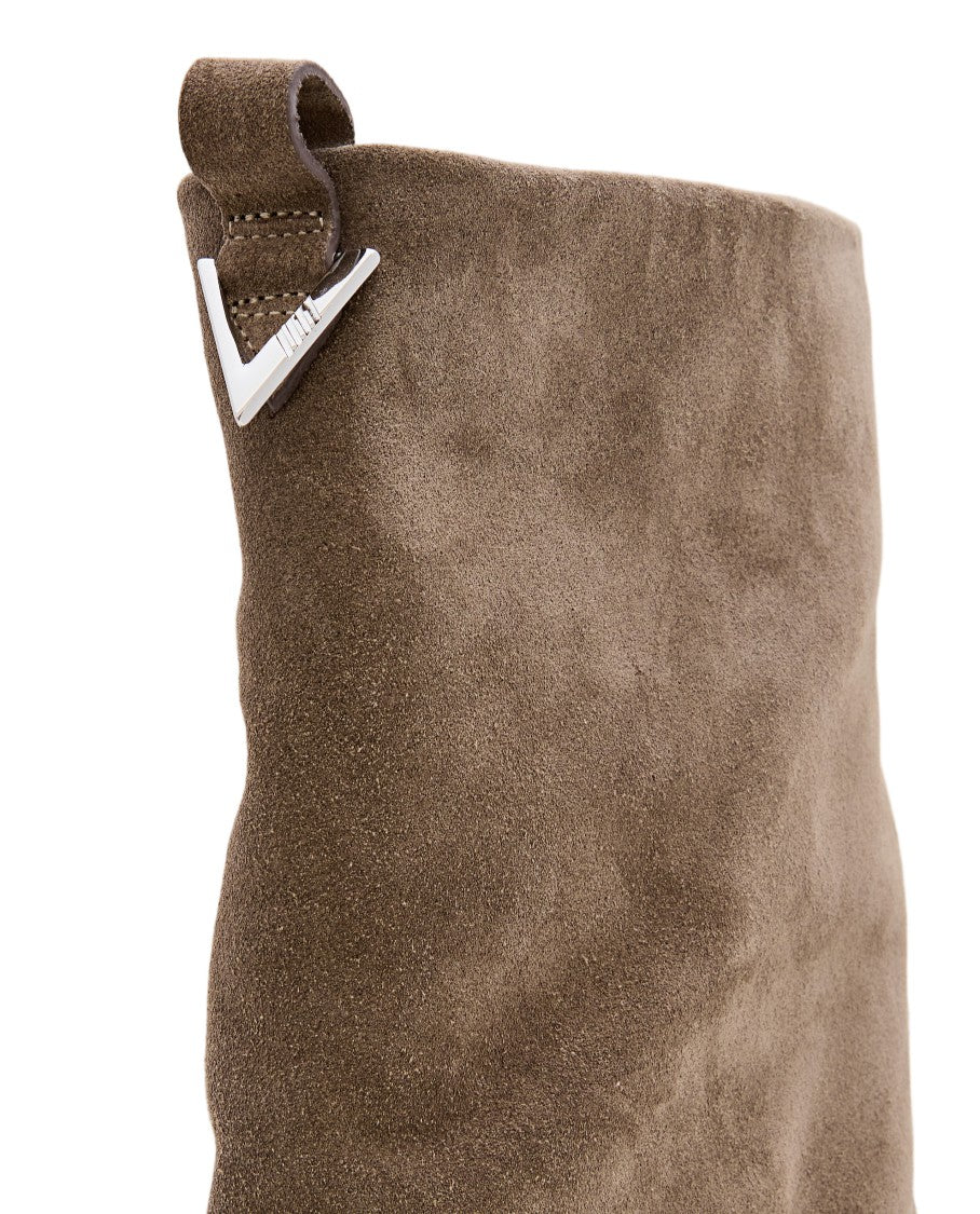 The Attico Suede Robin Combat Boots