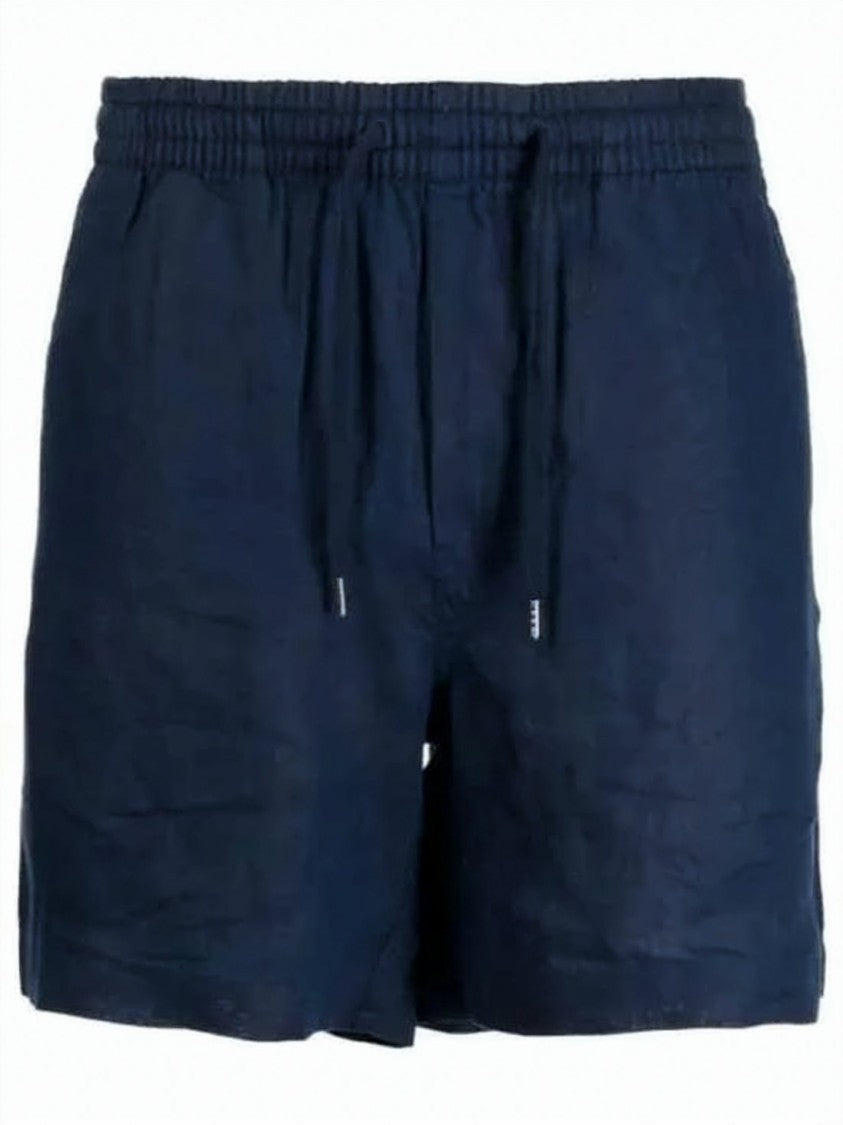 Polo Ralph Lauren Relaxed Fit Deep Navy Linen Shorts With Drawstring Waistband