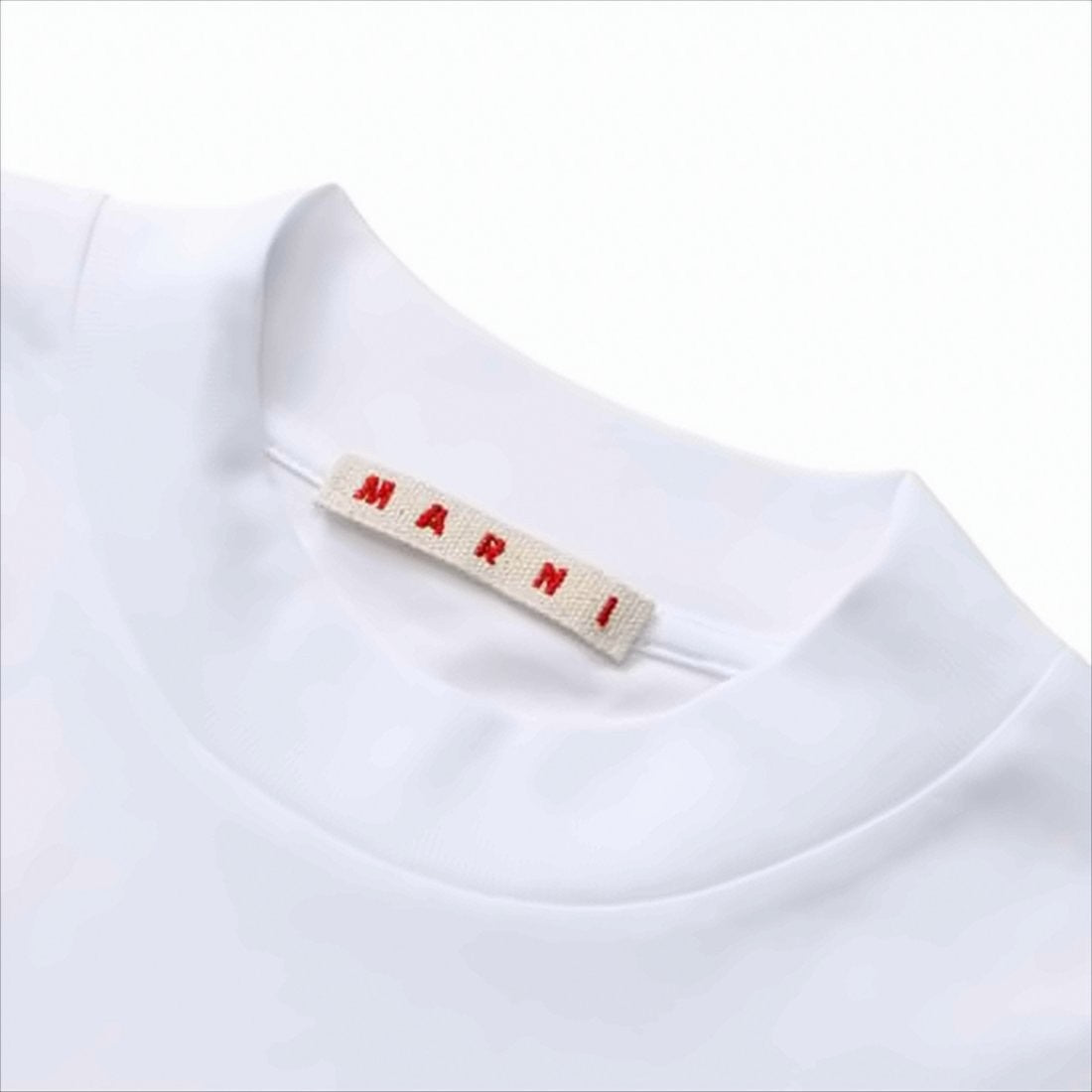 Marni Short-Sleeve Cotton T-Shirt With Subtle Logo Detail