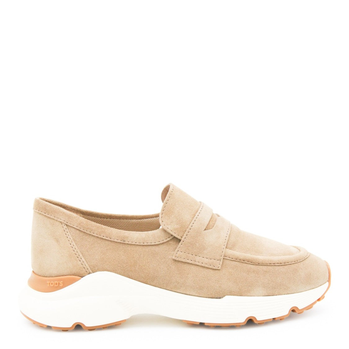 Tod's Soft Suede Chunky Rubber Loafers