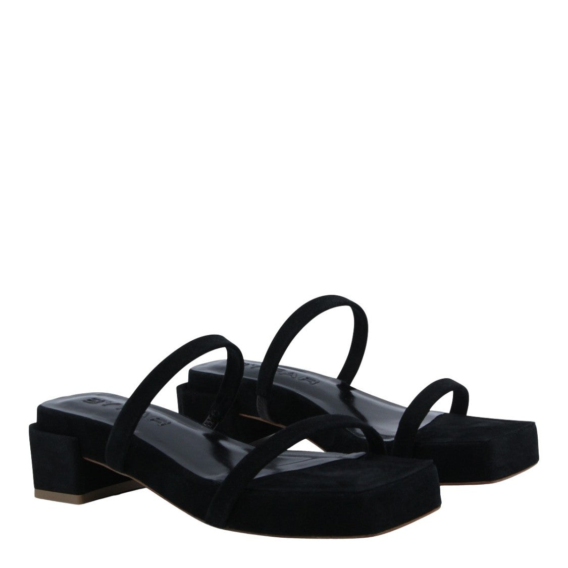 By Far Minimalist Black Sandals