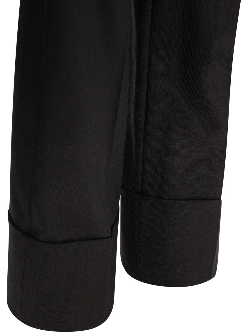 Valentino Tailored Black Wool Trousers