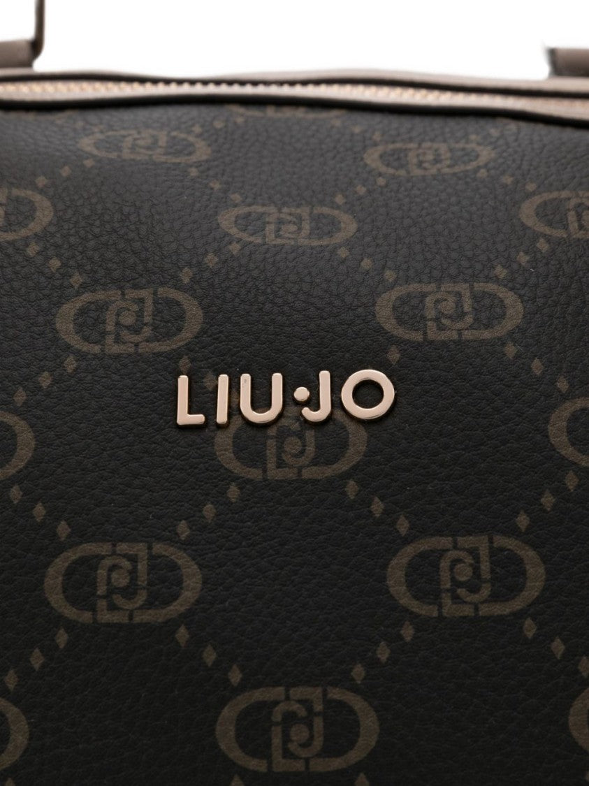Liu Jo Beige Monogram Pattern Bag