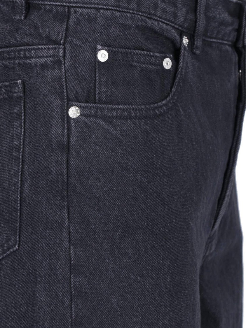 A.P.C. Black Straight-Leg Organic Cotton Jeans
