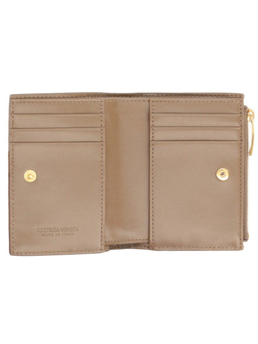 Bottega Veneta Woven Lambskin Leather Bi-Fold Wallet