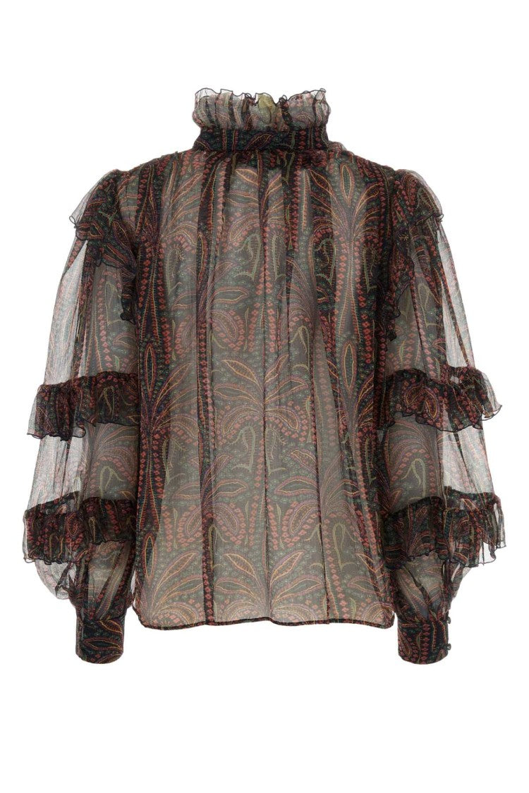 Etro Printed Crepe Blouse