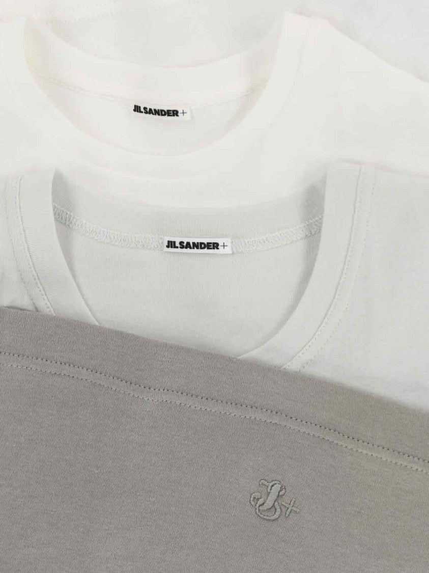 Jil Sander Tank Top Set Of 3 – White, Cream & Green