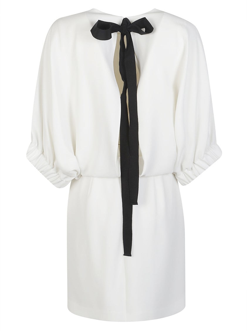 Max Mara Rum 3/4 Sleeves Triacetate-Blend Day Dress
