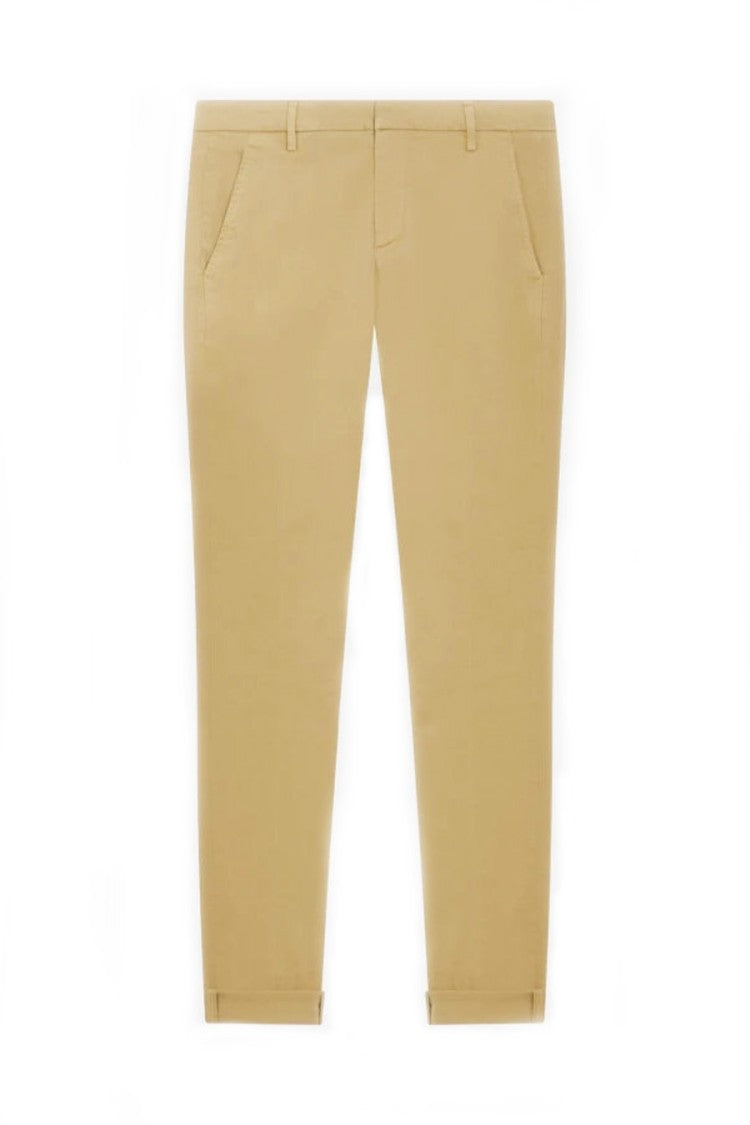 Dondup Brown Cuffed Chino Trousers