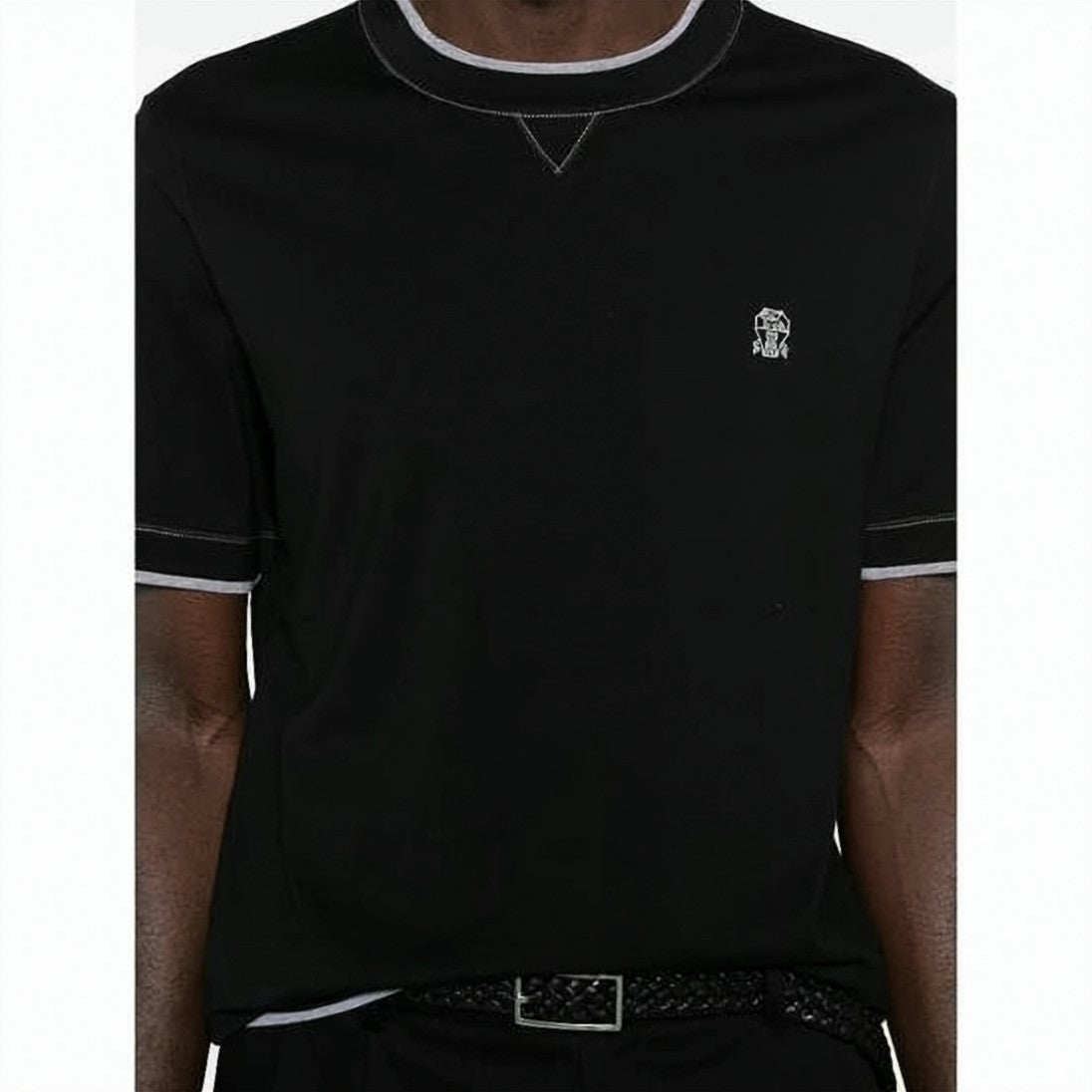 Brunello Cucinelli Layered Cotton Jersey Crew Neck T-Shirt