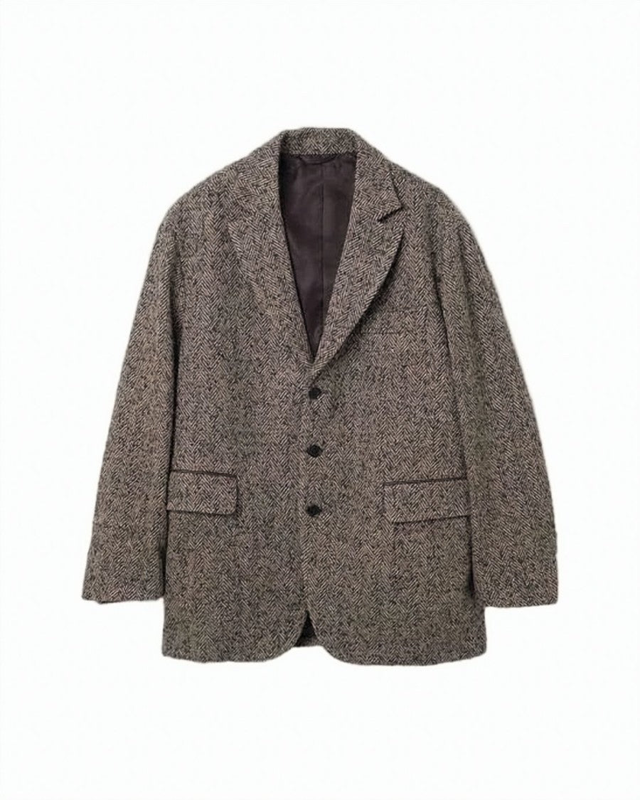 Kaptain Sunshine Textured Wool-Blend Blazer With Notched Lapels