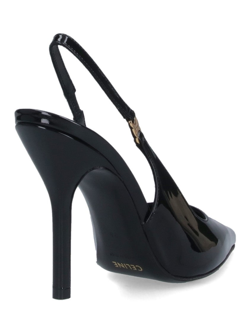 Céline "Judy" Slingback Pump Black