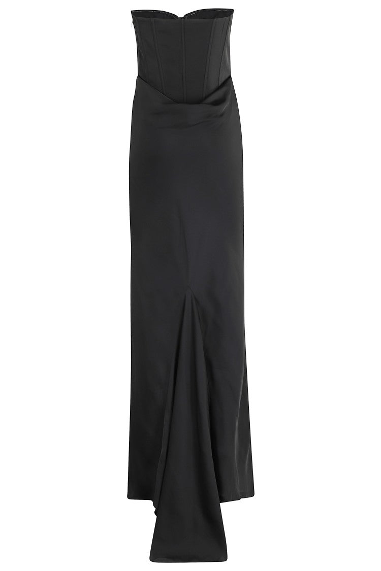 Rotate Satin Corset Maxi Dress