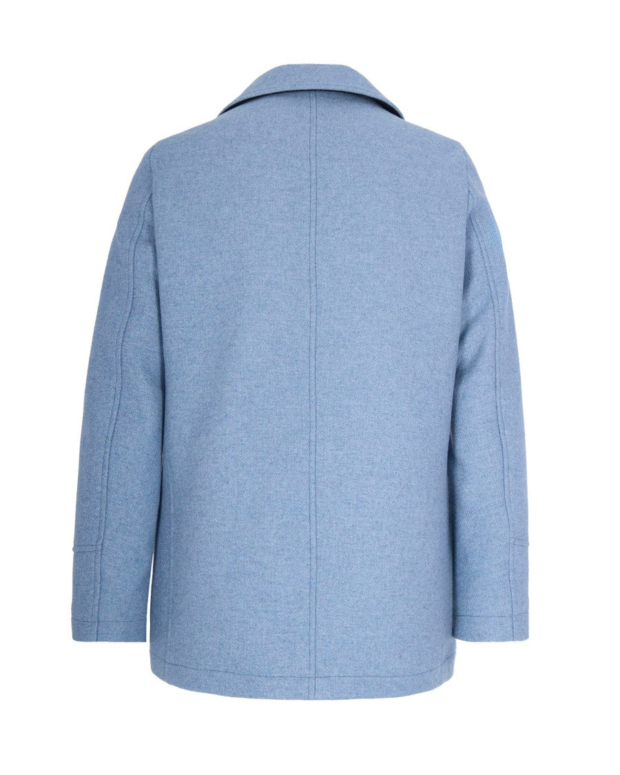 Camplin Thermal-Resistant Blue Wool Blend Peacoat