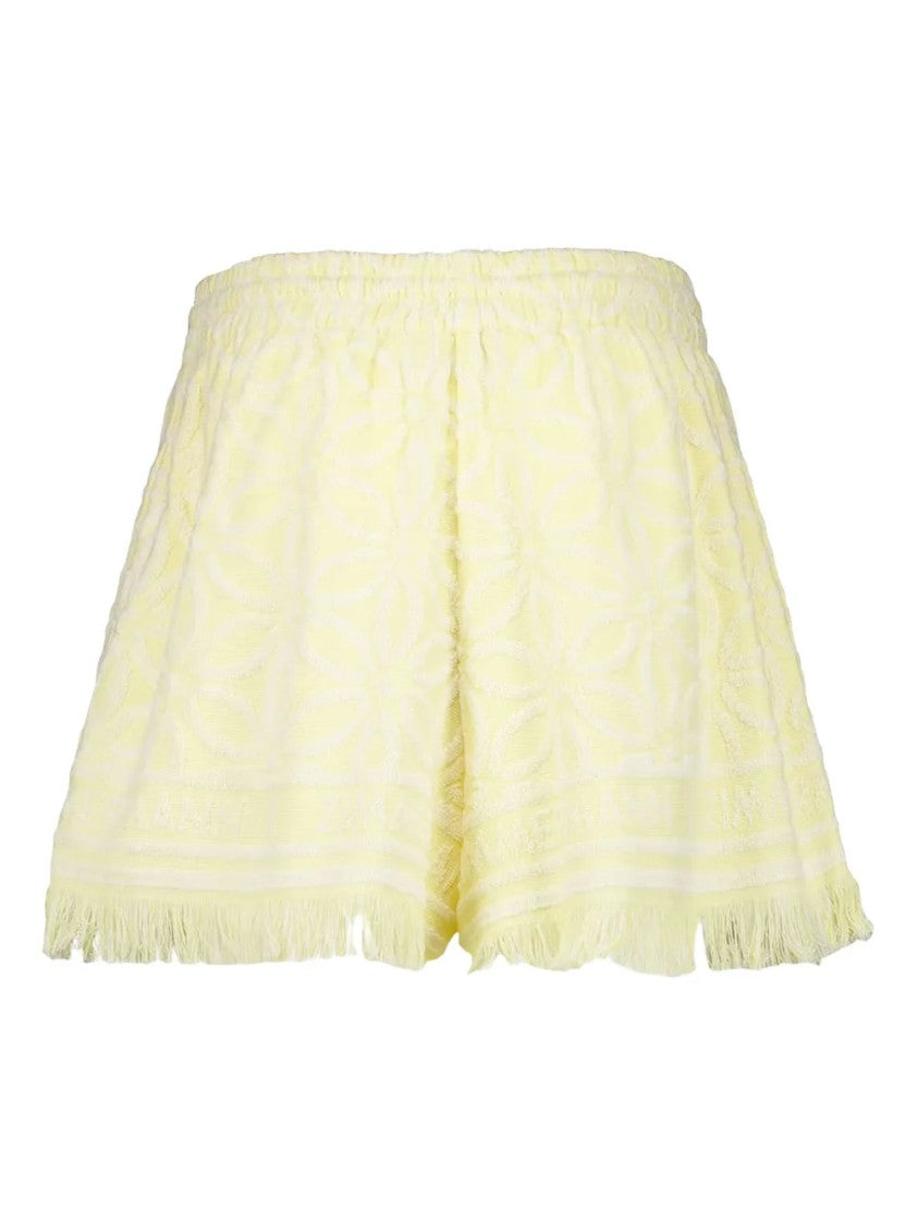 Zimmermann Coco Fringed Jacquard Shorts