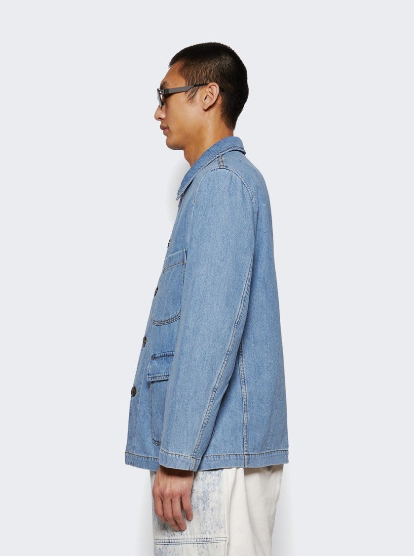 Dries Van Noten Braxton Denim Jacket Light Blue