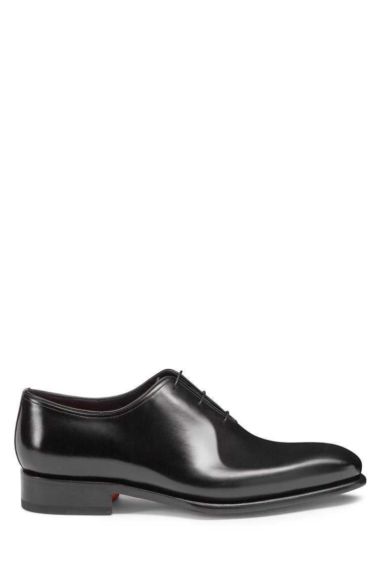 Santoni Antiqued Leather Oxford Shoes