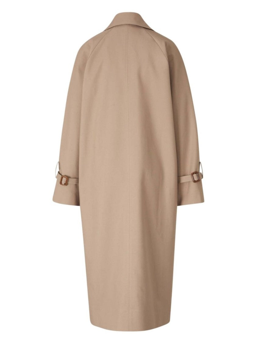 Totême Organic Cotton-Blend Double-Breasted Trench Coat