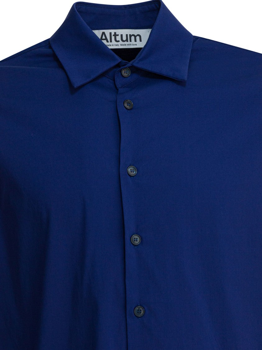 Altum Tailored Button-Down Shirt In Soft Cotton Blend