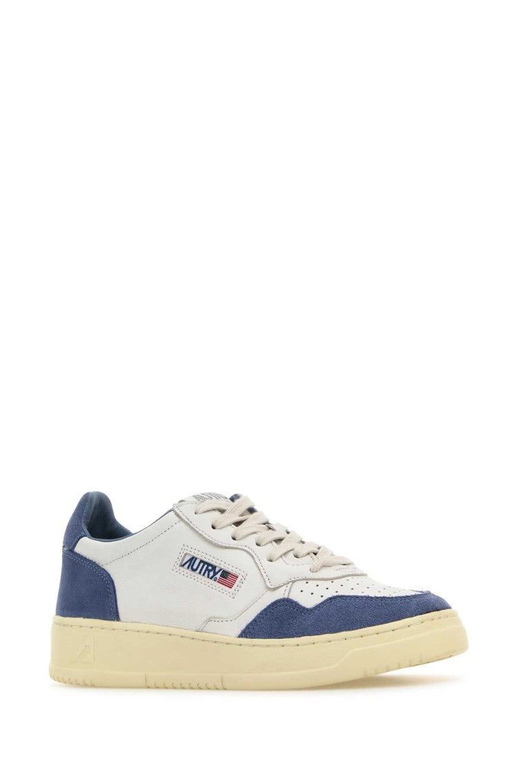 Autry Two-Tone Leather And Suede Medalist Sneakers