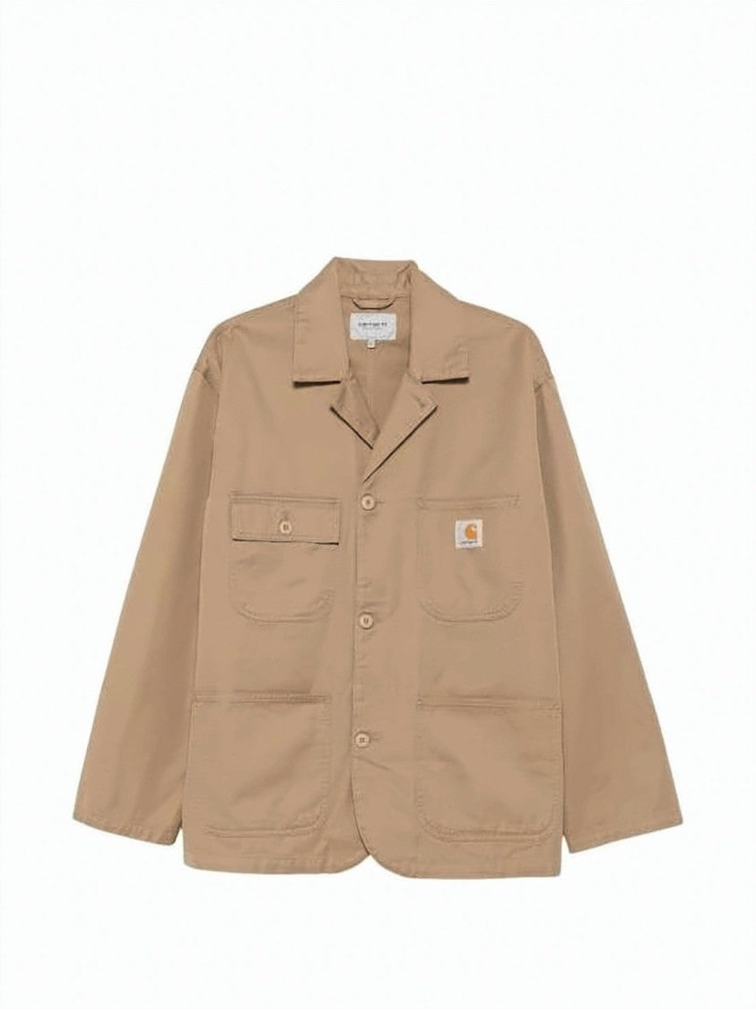 Carhartt Wip Relaxed Fit Cotton Jacket With Classic Collar