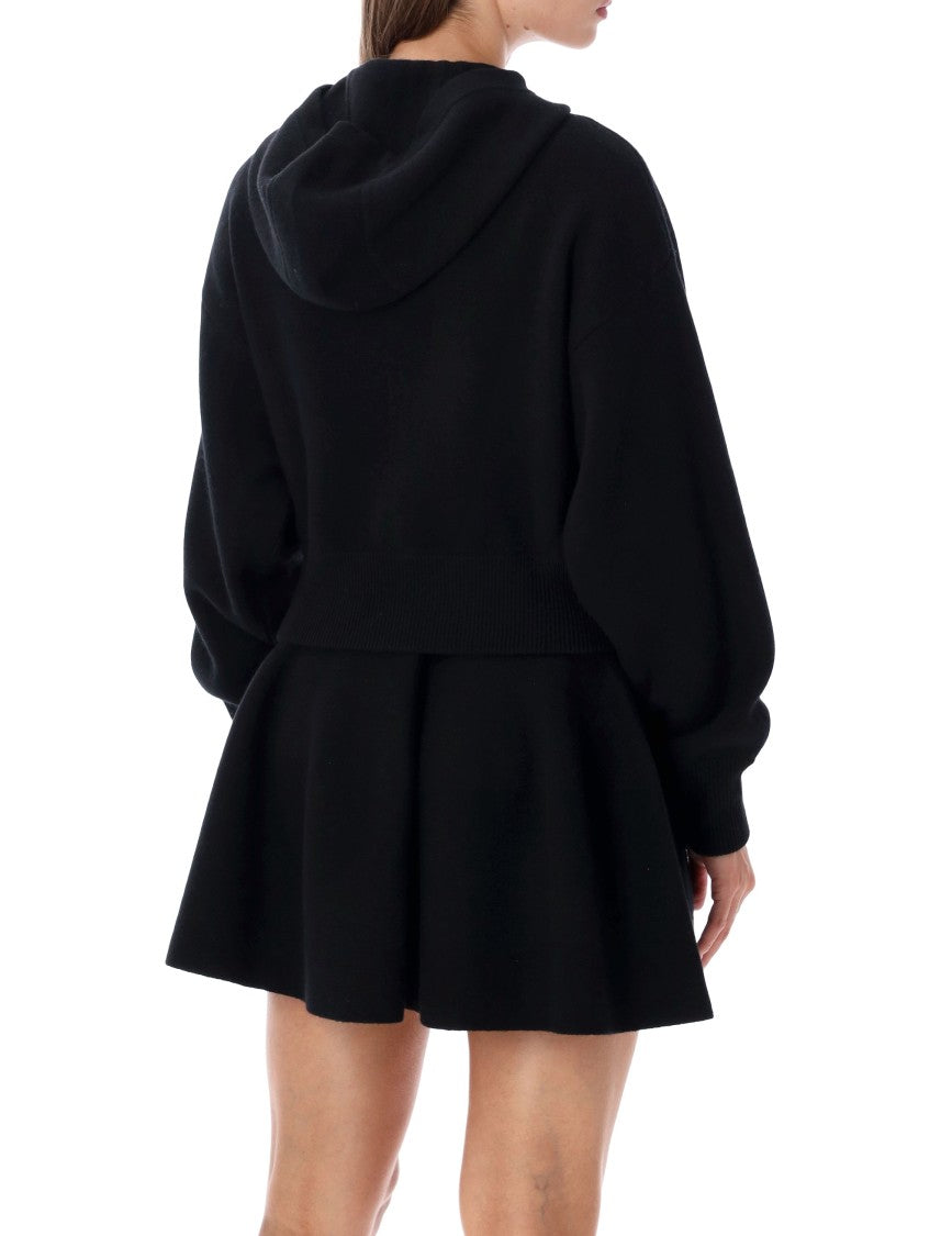 Lisa Yang Lilia Cropped Peplum Zip Hoodie