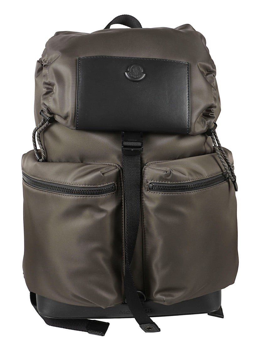Moncler Structured Polyamide Backpack With Drawstring Closure And Buckle Strap