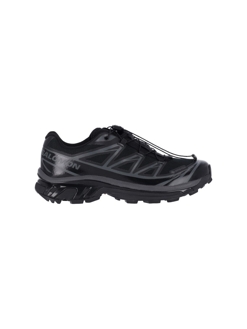 Salomon Black Xt-6 Gore-Tex Fabric Sneakers