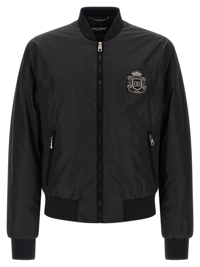 Dolce & Gabbana 'Dg' Patch Bomber Jacket