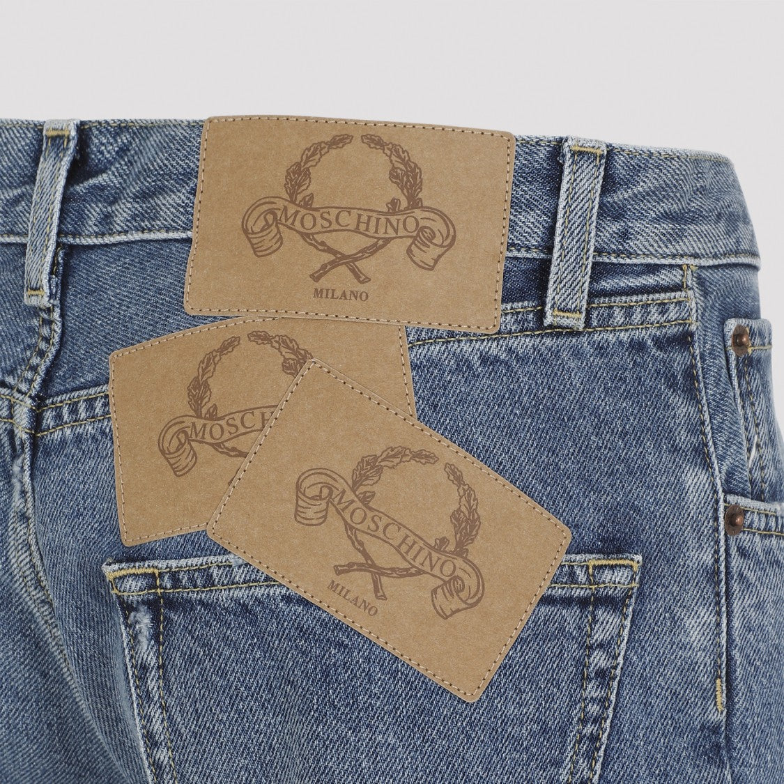 Moschino Blue Cotton Jeans