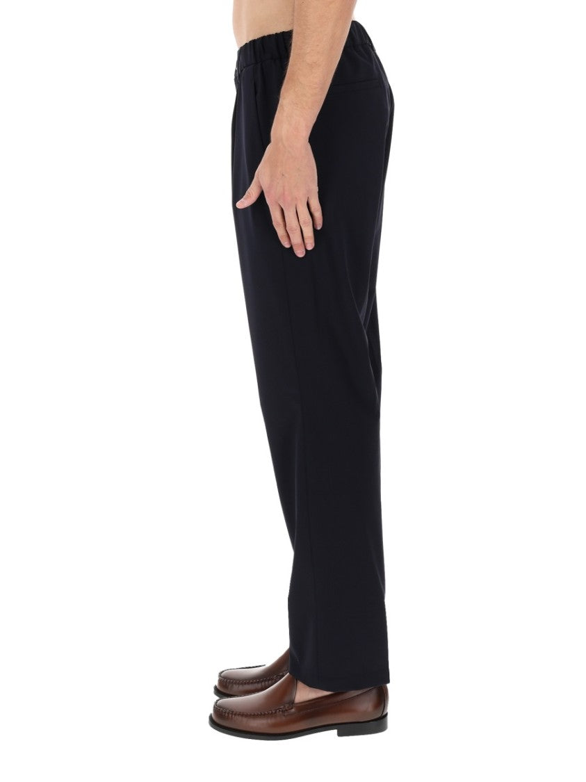 Herno Straight-Leg Wool Blend Tapered Pants