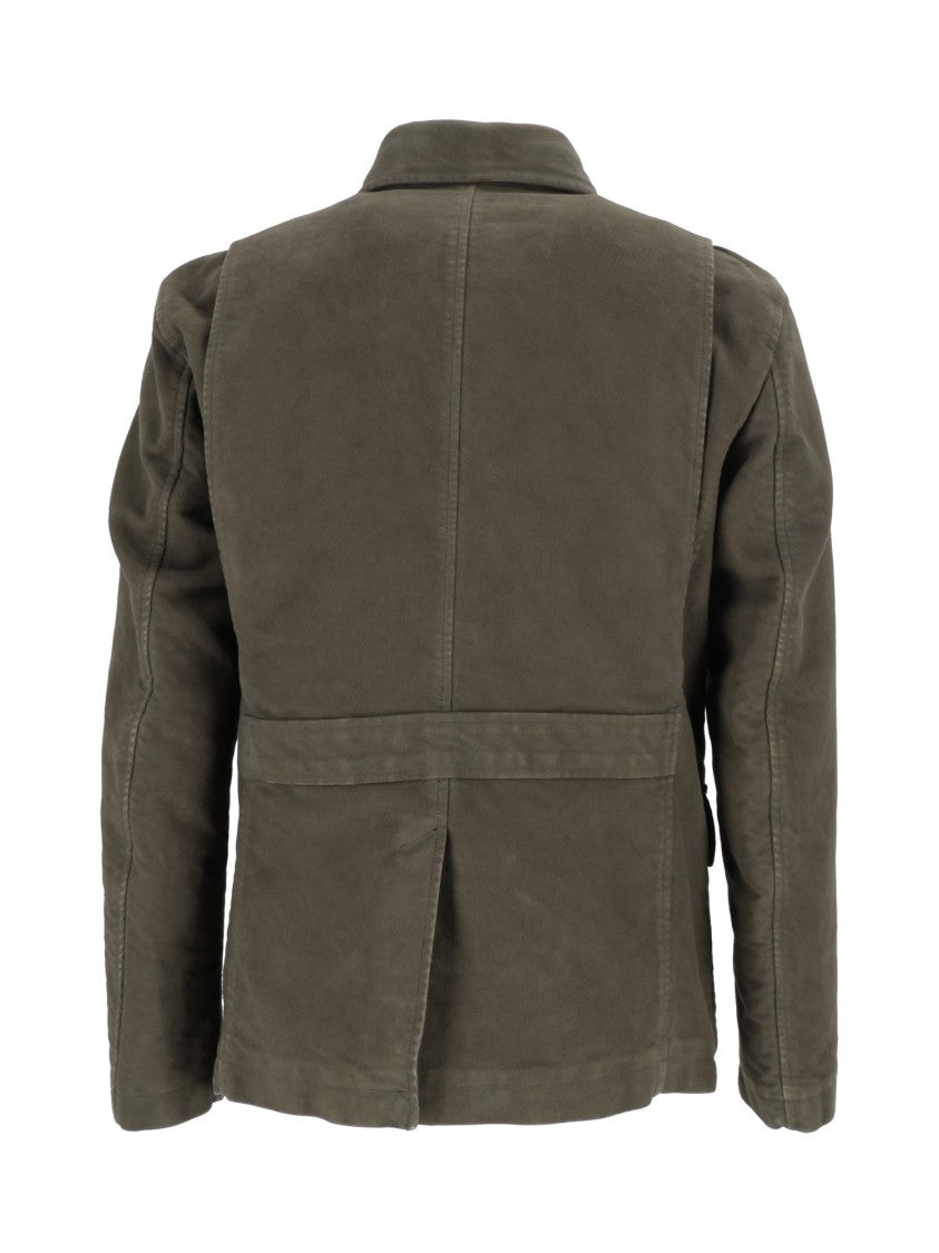 Aspesi Ray Structured Brown Pocket Jacket