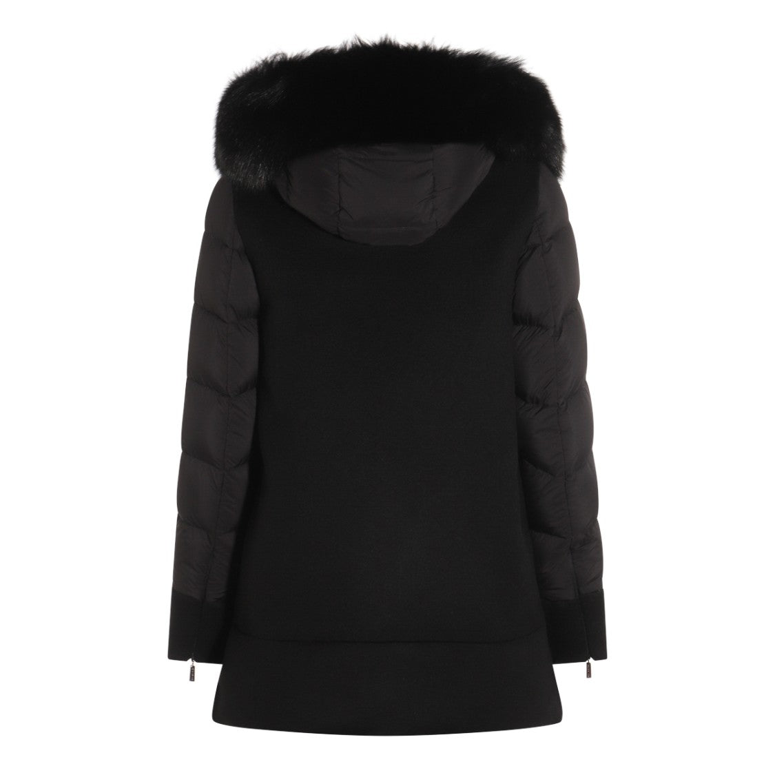 Moorer Black Wool Down Jacket