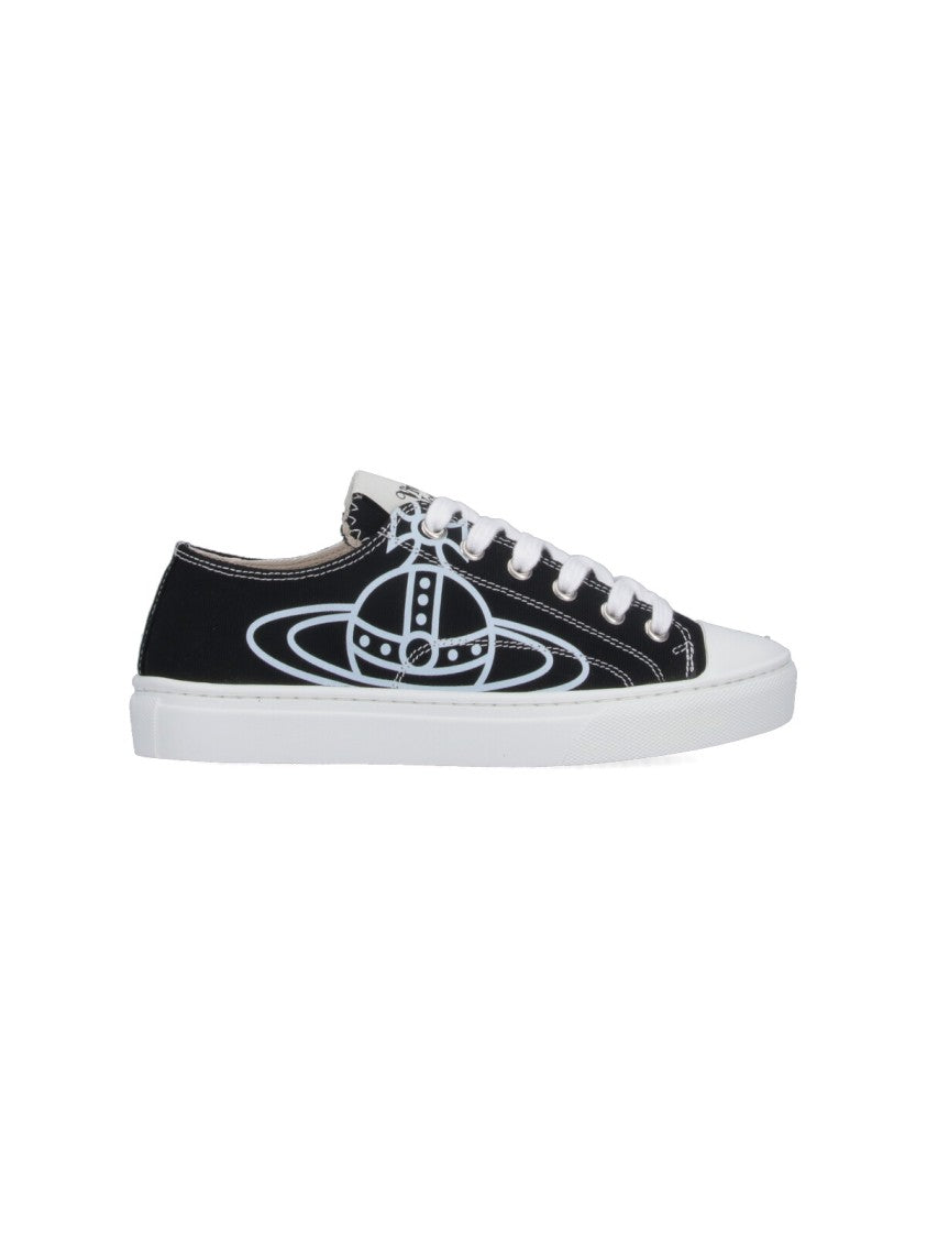 Vivienne Westwood Low-Top Sneakers With Bold Logo Graphic