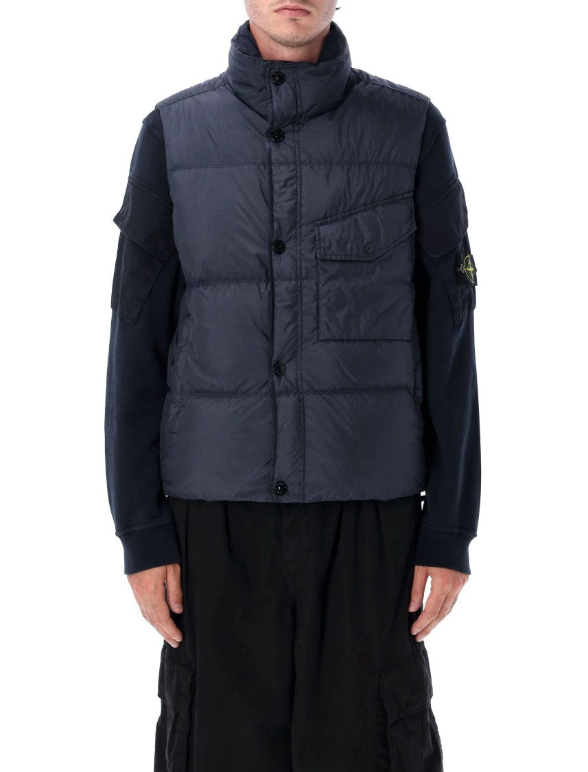 Stone Island Crynkle Reps Nylon Down Vest
