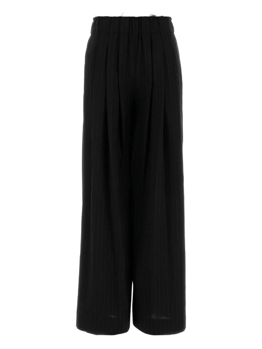 Pt Torino Black Tailored Trousers With Structured Silhouette